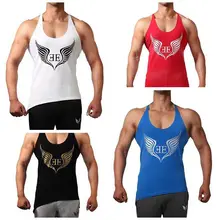 Летние мужские спортивные повседневные баскетбольные упражнения с наклонной кромкой, эластичные рукава из чистого хлопка