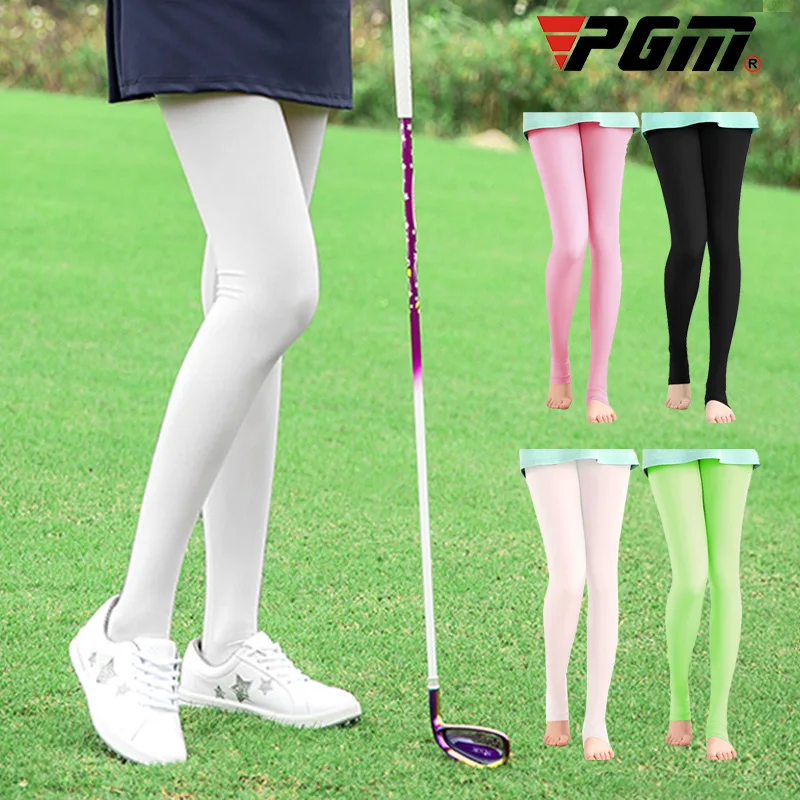 PGMGolfSlimWomenPantsElasticLeggingStockingSunscreenIceSilk