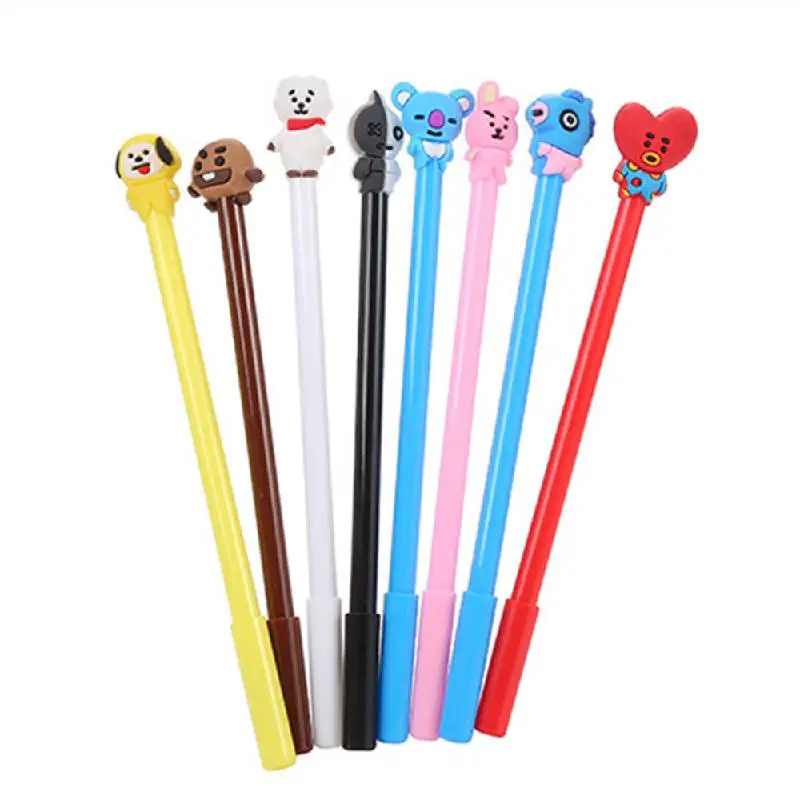 

2020 new creative cartoon series 40 gifts prize office supplies student test pen card wow pen cute pen stationery