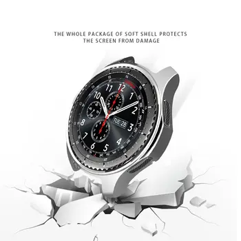 

Anti Scratch Lightweight Parts Protective Case Watch Accessory Durable Smooth TPU Frame Cover Solid Dustproof Shell For Galaxy