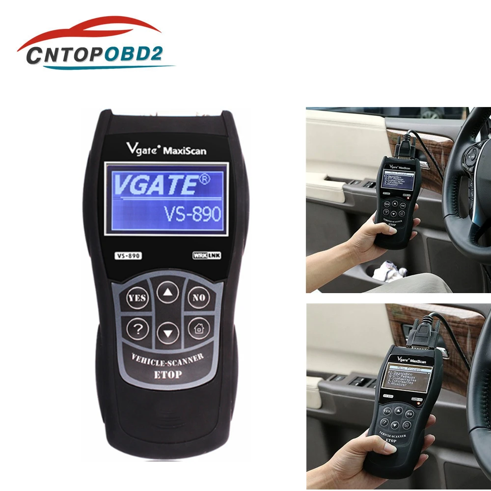 Vgate VS890 OBD2 сканер считыватель кодов анализатор универсальный автомобильный