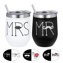 Креативные и практичные термоизоляционные чашки из нержавеющей стали красного вина романтические парные чашки любовь бытовая техника домашний декор