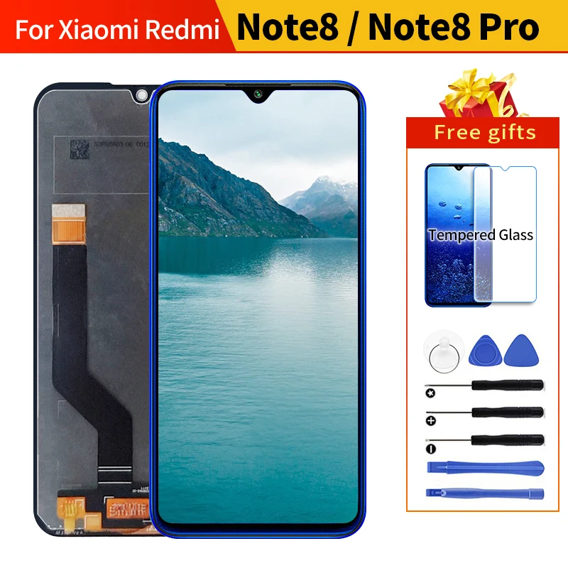 Оригинальный ЖК-дисплей для Xiaomi Redmi Note 8 6 3 дюйма сенсорный экран дигитайзер note8 Pro