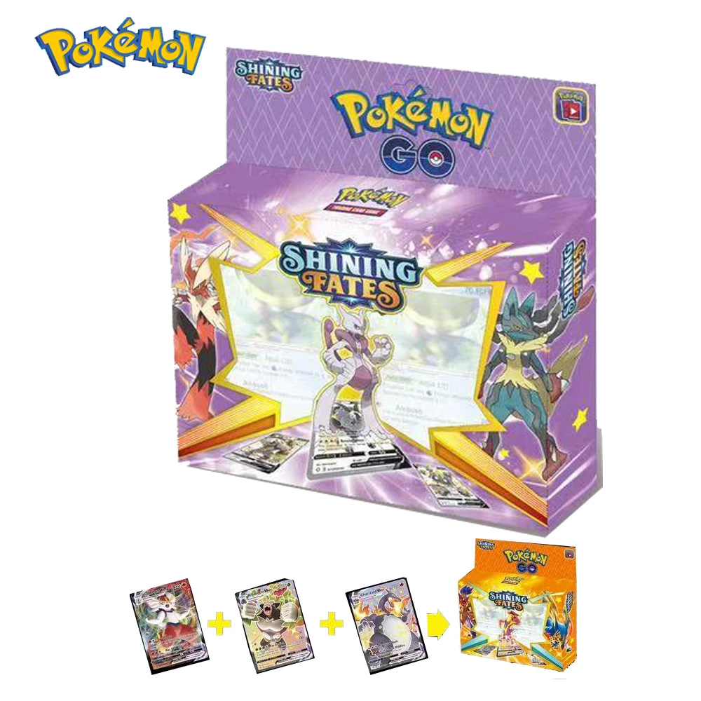 54 unids/caja sol y luna equipo GX MEGA Pokemon cartas V GX MEGA equipo EX juego Tarjeta de batalla