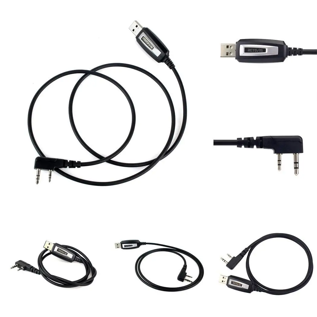 

2Pin USB Programming Cable For UV5R 888S RETEVIS H777 RT22 Walkie Talkie