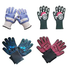 Высокотемпературные перчатки для барбекю для приготовления пищи и выпечки, Защита предплечья с длинным рукавом