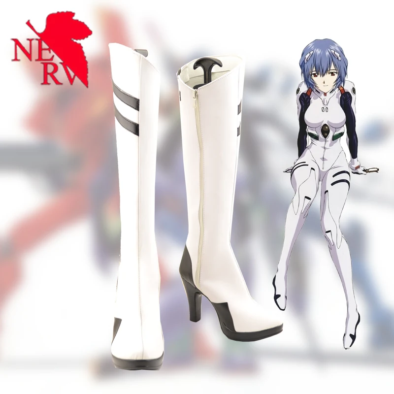 

anime NEON GENESIS EVANGELION EVA Ayanami Rei shoes Cosplay Costumes Custom Halloween men and women cartoon Game animation shoes