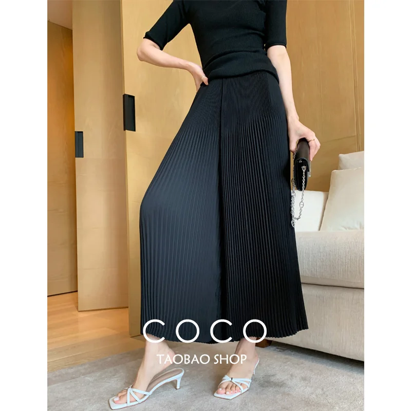 

MIYAKE pleated pants pleated wide leg casual pants women's summer free shipping