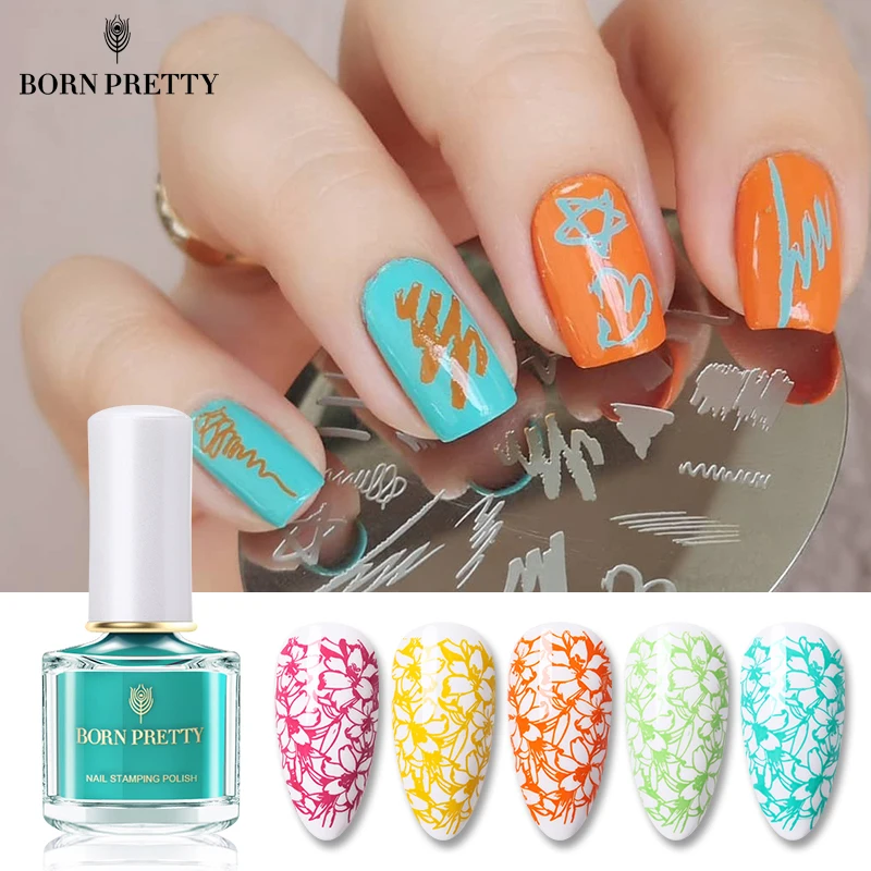 BORN PRETTY стемпинг ногтей покрытие конфеты цвета серии 6 мл светильник фиолетовый