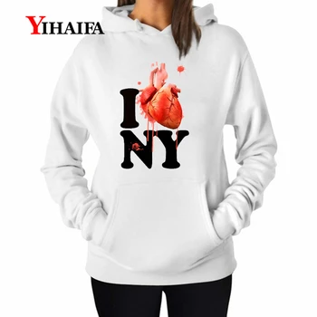 

YIHAIFA Newest Womens Hoodies Letters Gaphic Design Sweatshirts Stylish Pullover Hooded Streetwear Tops