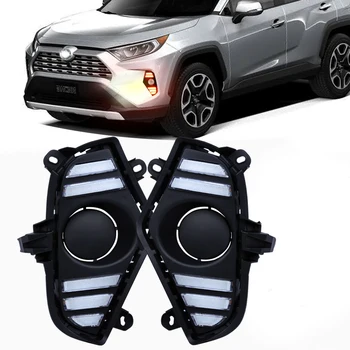 

Magic ColorM 2PCS LED Auto Accessories Light Daytime Driving Light Front Bumper Lamp DRL Fit For Toyota RAV4 Car Light Assembly