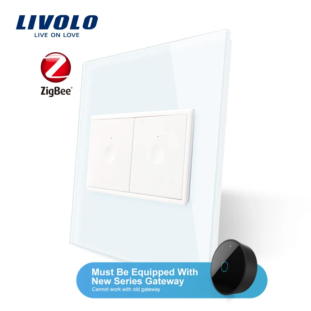 

Livolo US/AU Standard New SeriesWall Smart wifi app Touch Switch,1 Gang 1Way Touch, aleax,google home ,plastic key,without logo