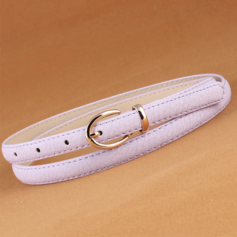 purple belt Корейские кожаные детские ремни для женщин, модные, черные, красные, для девочек, женский ремень, джинсы, пряжка, тонкая талия, cinturon mujer, аксессуары - Цвет: purple belt