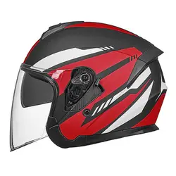 GXT мотоциклетный шлем для мужчин Casque Casco Половина лица скутер мотоциклетный шлем с двойным щитком для мужчин женщин Мото шлем