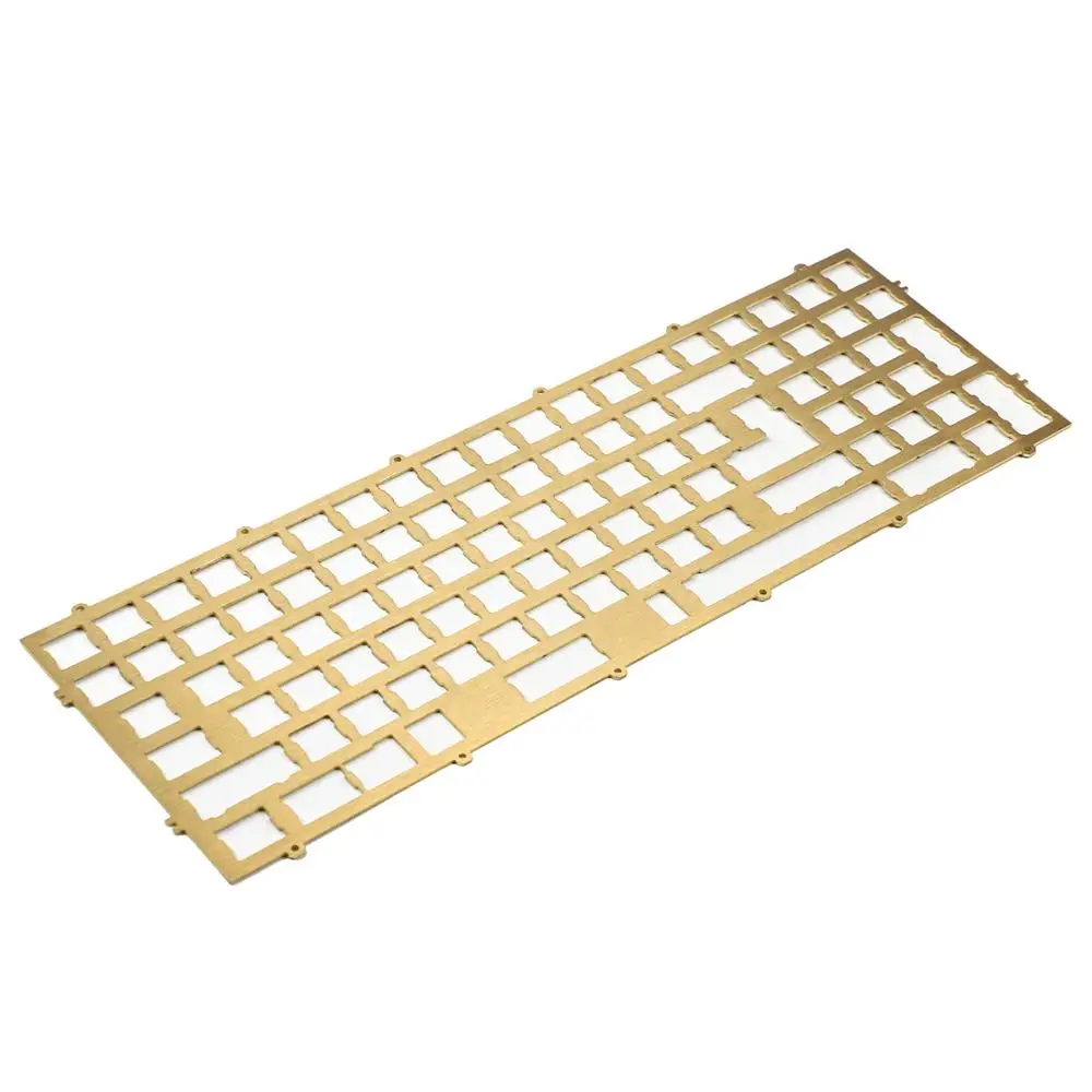 Ymdk-melody 96 Pvd Brass Plate Alumínio Placa Fundo Acrílico Case Teclado