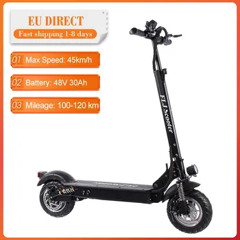 

[EU Direct] FLJ EScooter Off Road Folding Electric Scooter Adult 1200W LG 48V 30AH 120KM Electric Skateboard Electrico E Scooter