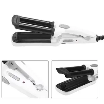

Portable Mini Style Clip Small Three Tube Curler Home Travel Mini Hair Stick Hairdressing Supplies