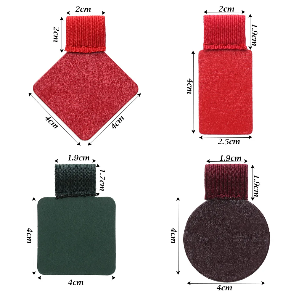 1/4pcs PU Leather Pen Holder Pen Clip Self-adhesive Pencil Elastic Loop for Notebooks Journals Clipboards