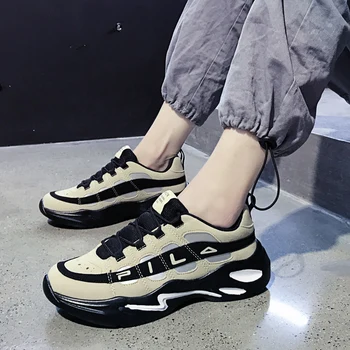 

Fashion Thick Bottom Men's Casual Shoes Spring Trend Outdoor Non-slip Walking Shoes High Quality Comfortable Summer Men Sneakers