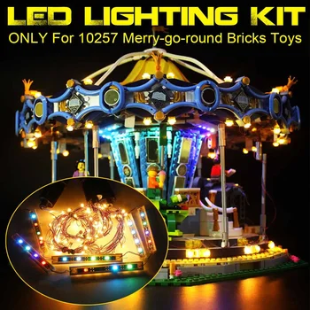 

NEW USB Led Light Kit Lighting Set For 10257 Merry-go-round Bricks Toys (NOT Include The Model)