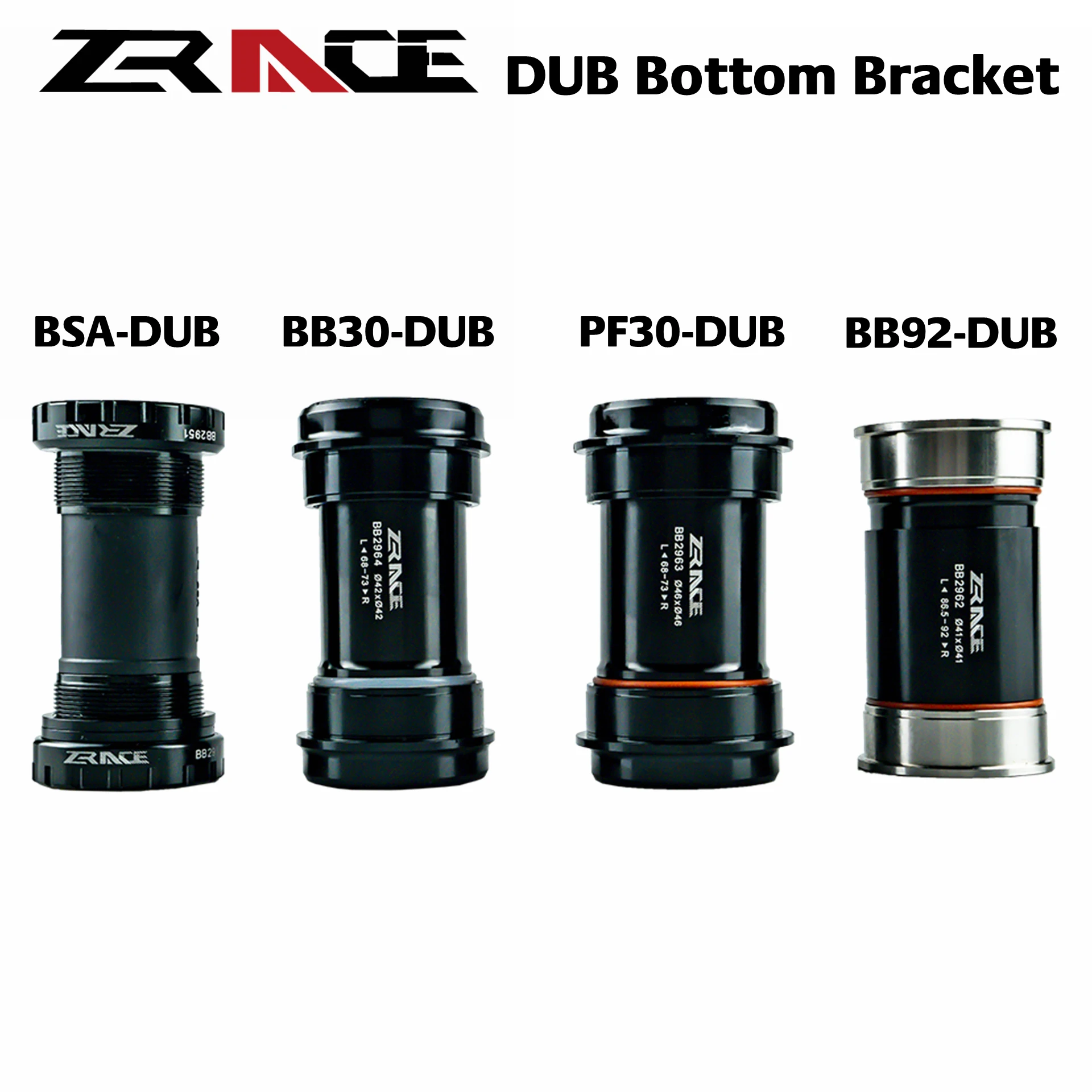 Каретка ZRACE DUB для SRAM MTB / Road Crank BSA BB29 BB92 PF30 BB30 совместима с традиционными