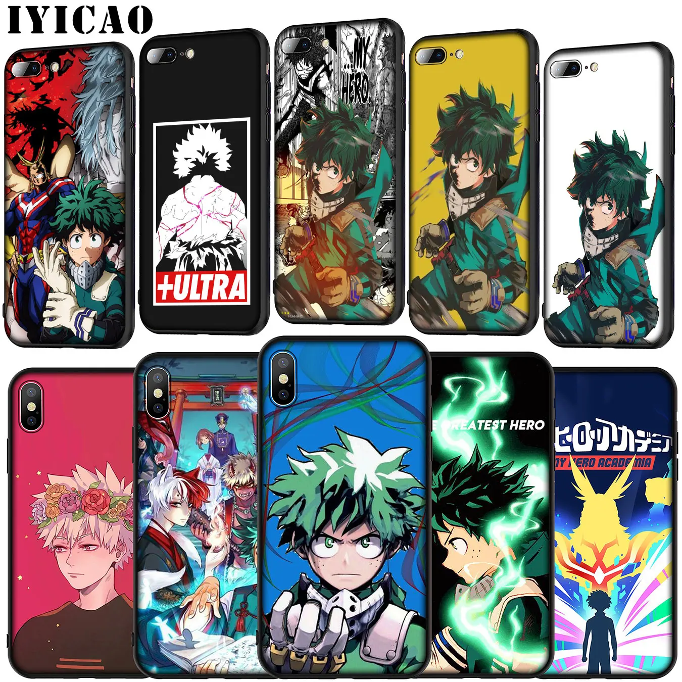 Мягкий силиконовый чехол My Hero Academia для iPhone 11 Pro XR X XS Max 6 6S 7 8 Plus 5 SE телефона |
