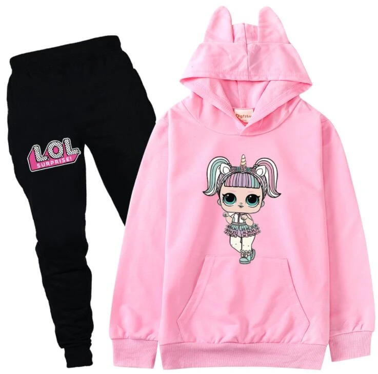 LOL Surprise Clothing Set Girls Clothes Kids Hoodies +Pants Kids Tracksuit  For Girls Clothing Sets Sport Suit|Clothing Sets| - AliExpress