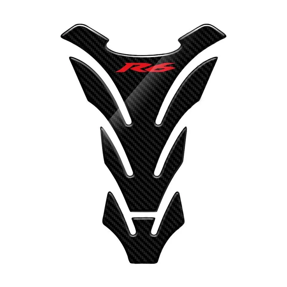 

R6 Sticker 3D Carbon Look Motorcycle Tank Pad Protector Stickers Case for Yamaha YZF600 YZF-R6 R6S Tankpad Decals