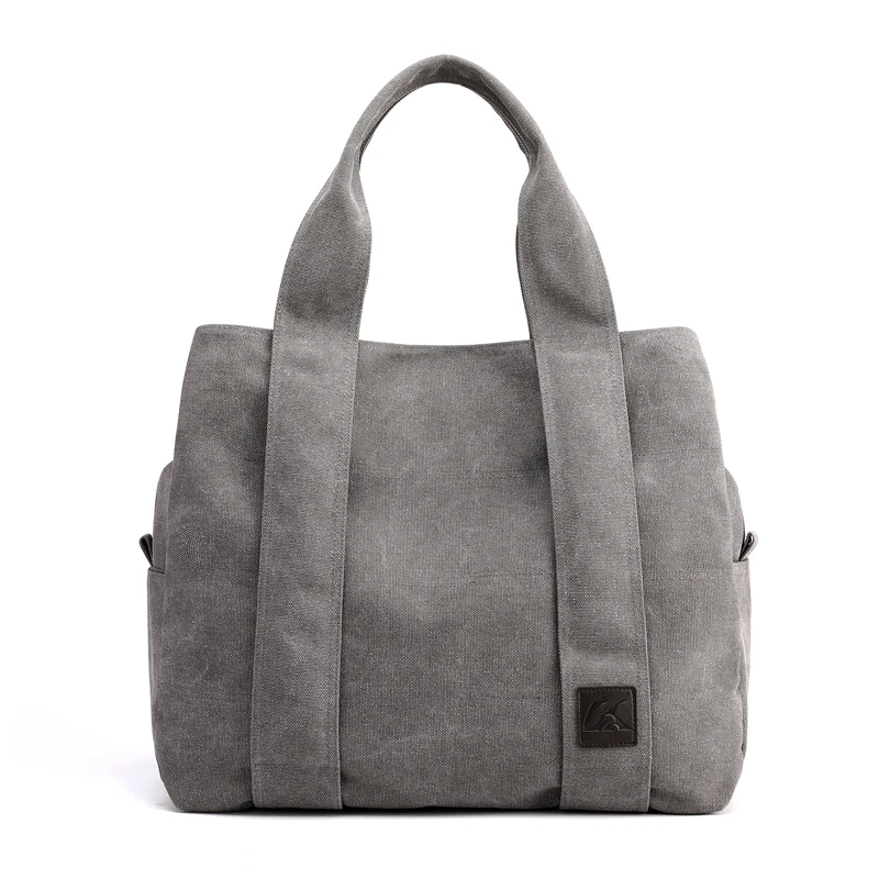 

2020 Canvas Handbags Casual lady Big Capacity Shoulder Bags Girls Crossbody Pack Vintage Solid Multi-pocket Ladies Totes