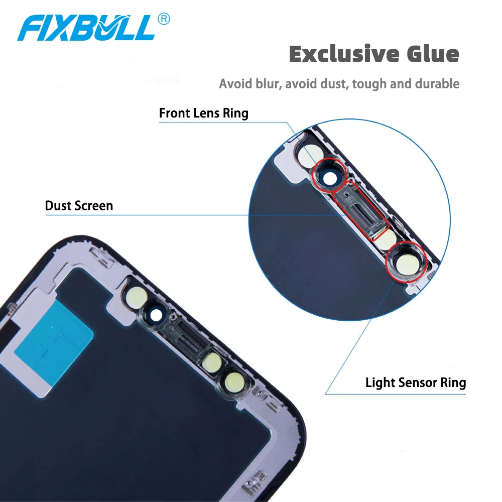 FIXBULL 100% протестированный дисплей для iPhone X Xr Xs 11 TFT с 3D сенсорной заменой AAAA ЖК