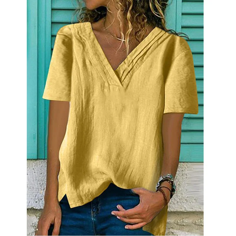 LISALA женская футболка Новое поступление повседневные топы с коротким рукавом двухслойная модная футболка женская футболка плюс размер 2XL