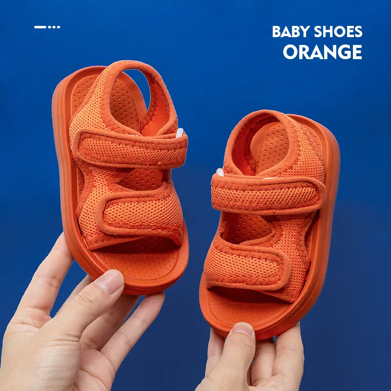 ULKNN Children's Shoes Boy's Fashion Breathable Baby Sandals Summer New White Cool Slippers Sandals 14-23