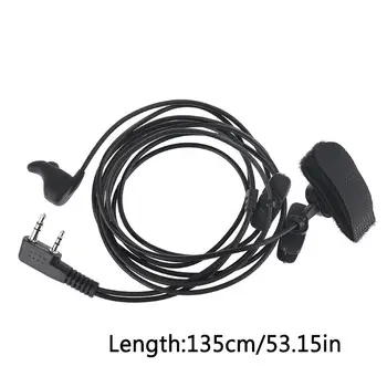 

Ear Bone Earpiece Mic Finger PTT Headset for Kenwood TK3107 KPG27D TH225 Radio AXYF