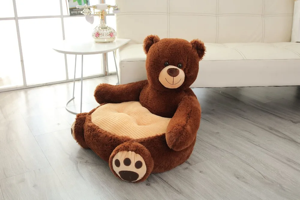 Мультяшный милый плюшевый медведь панда Единорог утка детский диван кресло плюшевые игрушки сиденье детское гнездо спальная кровать подушка для взрослых мягкая подушка