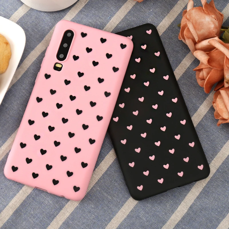 Мобильный телефон с сердцем чехол для Huawei Honor P20 P8 P9 Youth PLUS P30 Pro Y3 2017 Y3II Y5 Y6 Y7 Y9 Prime
