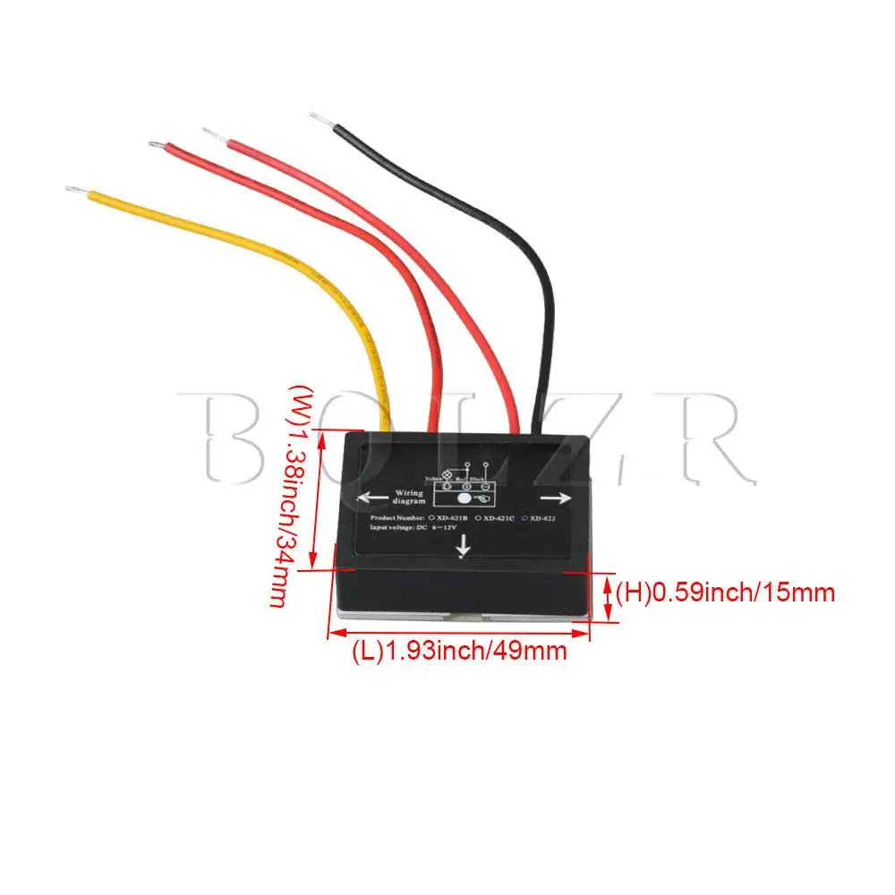 10 шт. BQLZR черный 6-12VDC XD-622 ВКЛ/ВЫКЛ сенсорный выключатель для светодиодный лампы изолированный сенсор