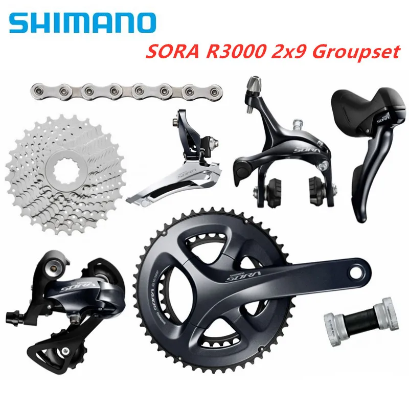 Shimano SORA R3000 2x9 speed road Groupset велосипед groupset велосипедные части