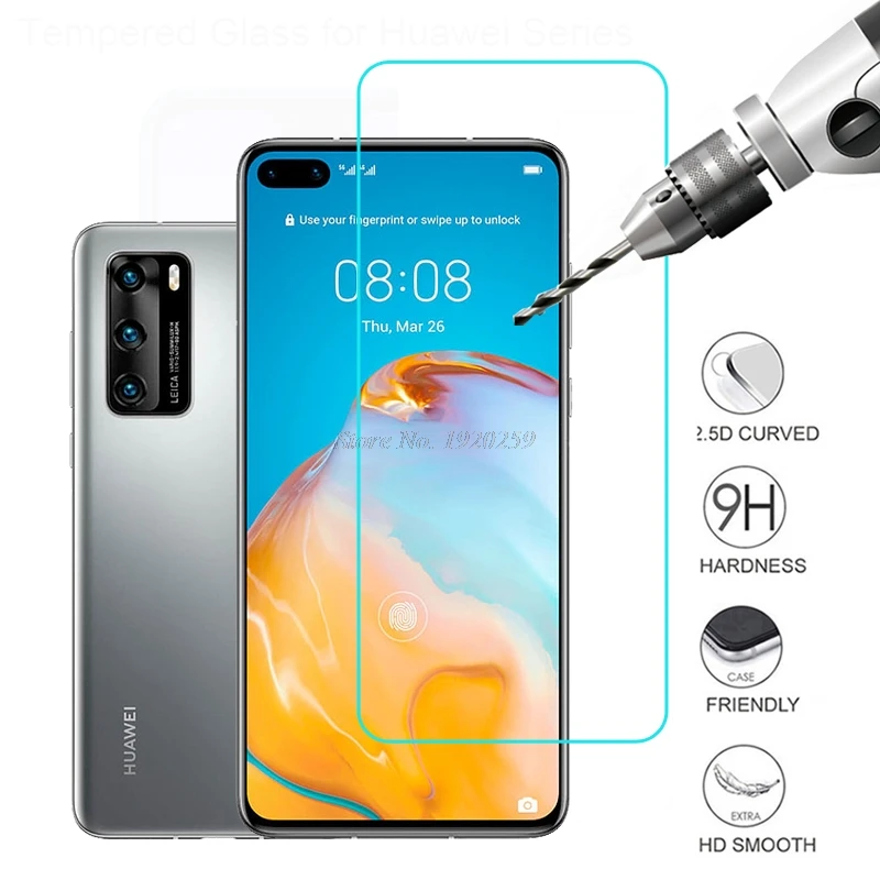 Закаленное стекло для Huawei P40 зеркальная защитная пленка переднего экрана