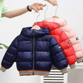 

Children's Duck Down Jacket Coat 2020 Autumn Winter New Baby Thickened Jacket Boys Girls Hooded Coat kids Outerwear Parka