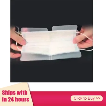 

Mask Storage Clip Foldable Storage box Manager Portable Mask Holder Folder MASK Storage organizer Clip Holder ship in 24 hours
