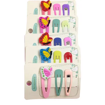 

3PCS/SET Lovely Girls Elegant Butterfly Child Hair Clips Sweet Hair Scrunchy BB Hairpins kids Barrettes Women Hair Accessories