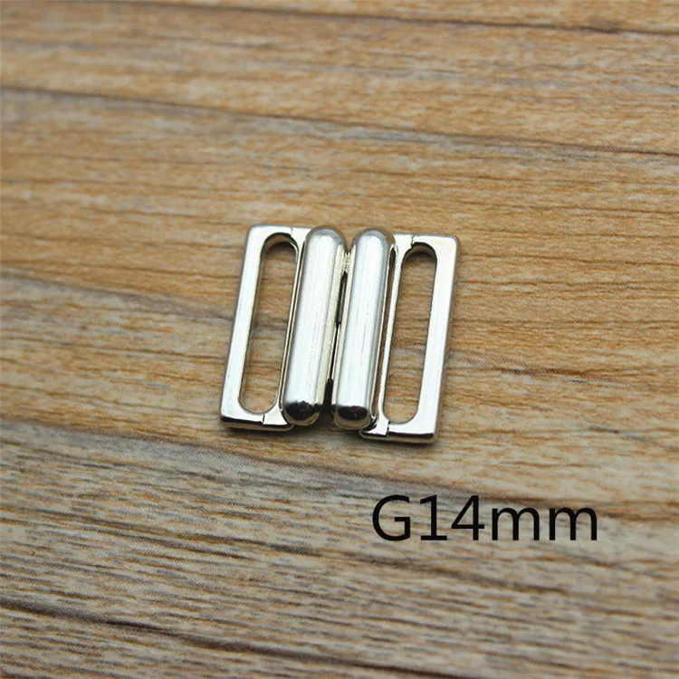 Silver Metal Clasp Buckle Fasteners for Sewing Accessories, 10-Pack
