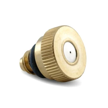 

Brass Misting Nozzles Kit For Outdoor Cooling Water Mist Fog Spray System Solid Brass Body With Plastic Tee