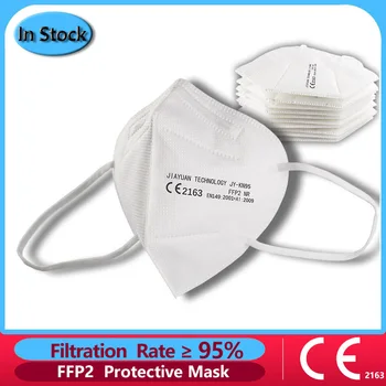 

5-200 Pcs EU CE certification FFP2 protection Masks Virus face mask fpp2 mouth mask anti virus 5 Layer Mask Fast shipping
