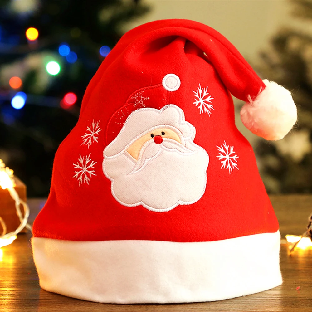 Рождественская шапка рождественские шапки Санты шапка с оленями Рождественская Детская шляпа Рождественская шляпа для взрослых Рождественское украшение для дома Прямая поставка - Цвет: 13