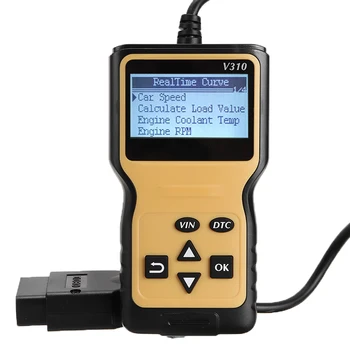 

1pc V310 Scanner Car Fault Checker Diagnostic Tool Car Code Reader Engine ABS SRS Automotive Scanner Accessories