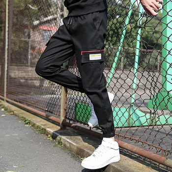 

Streetwear Harem Pants Men Elastic Casual Slim Jogger Pants Men Hip Hop Little feet Elastic Overalls Trousers Jogging pants 18
