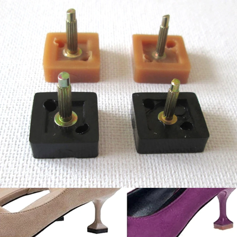 

Square High Heel Spikes Nail Thickness Wearable Mute Thick Lady Wear Resistant Nails Pop Heel Spikes Repair Stiletto Shoe