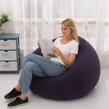 

Inflatable Lazy Sofa Spherical Sofa Modern Simple Inflatable Sofa Thick Flocking Sofa