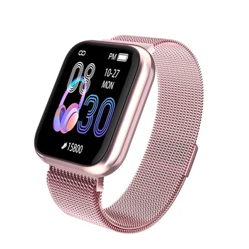 

K6 Smart Watch Full Touch Screen Bluetooth Band Sports Fitness Heart Rate Monitor Blood Rate Tracker Wristband For Men Women